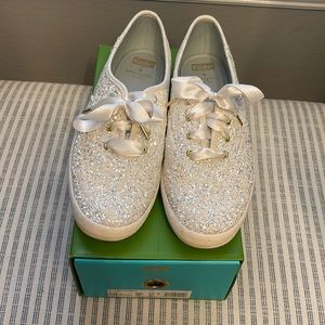 keds x kate spade new york glitter sneakers